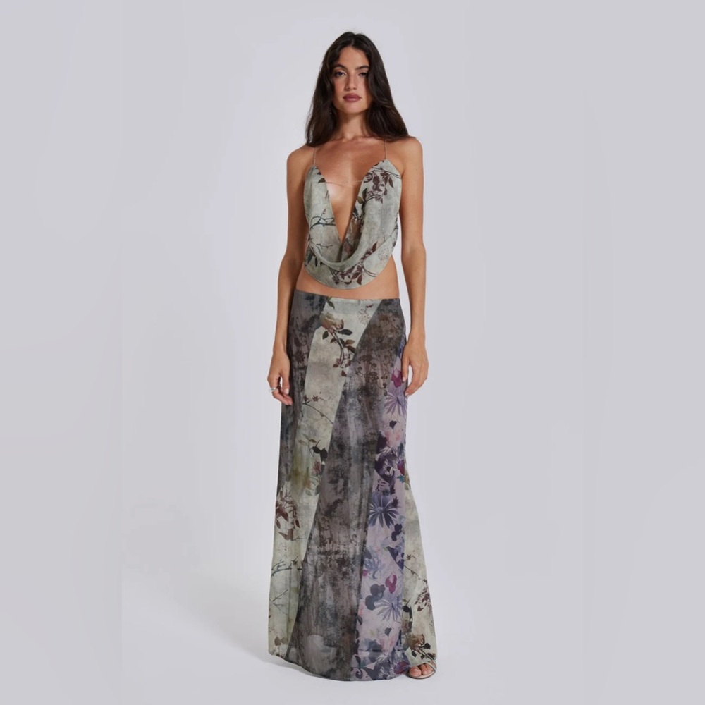 NWOT Jaded London paneled maxi skirt